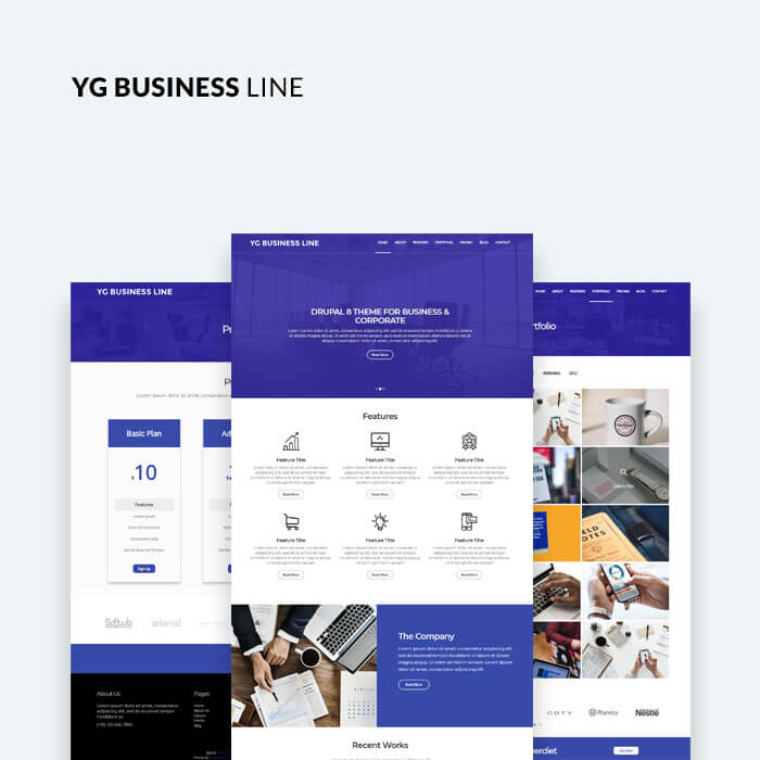 YG Business Line Drupal 8 Theme