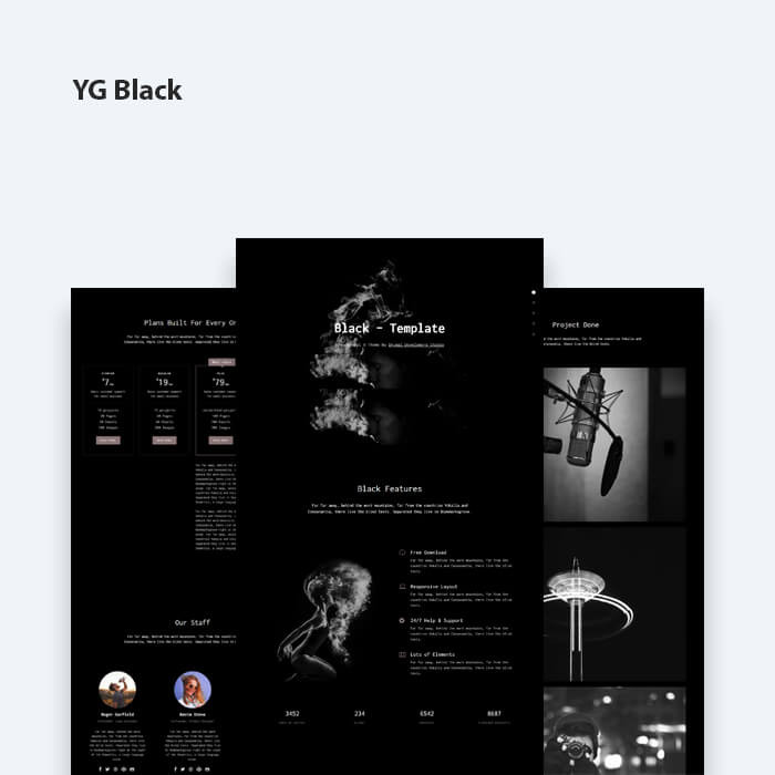 YG Black Drupal 8 Theme