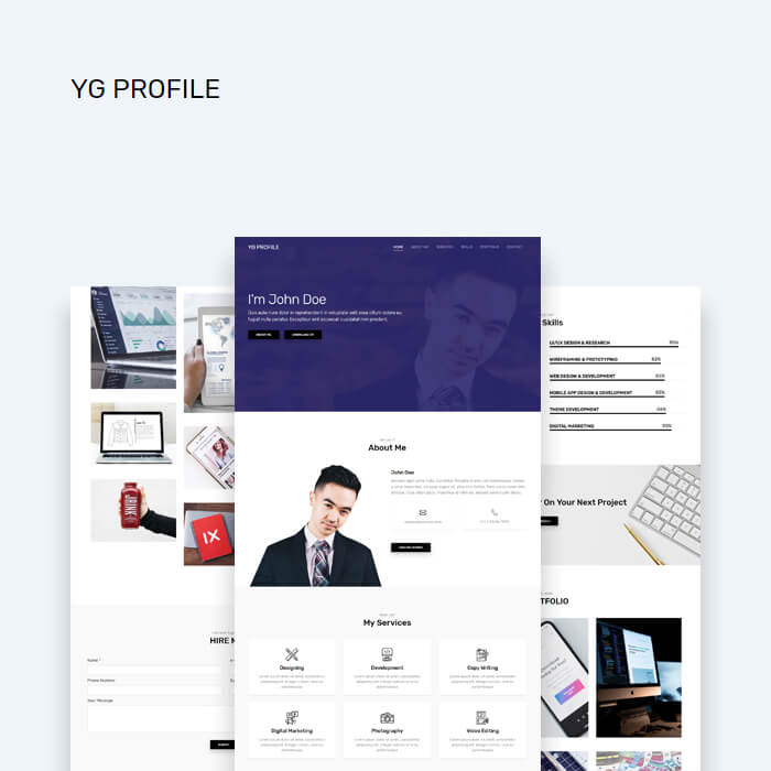 YG Profile Drupal 8 Theme