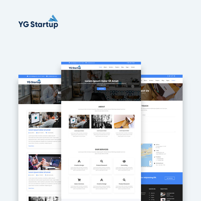 YG Startup Drupal Theme